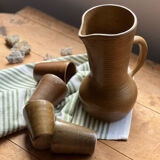 Digoin stoneware orangeade service 1960-70