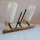 Large double wall sconce Arlus Lunel 1950