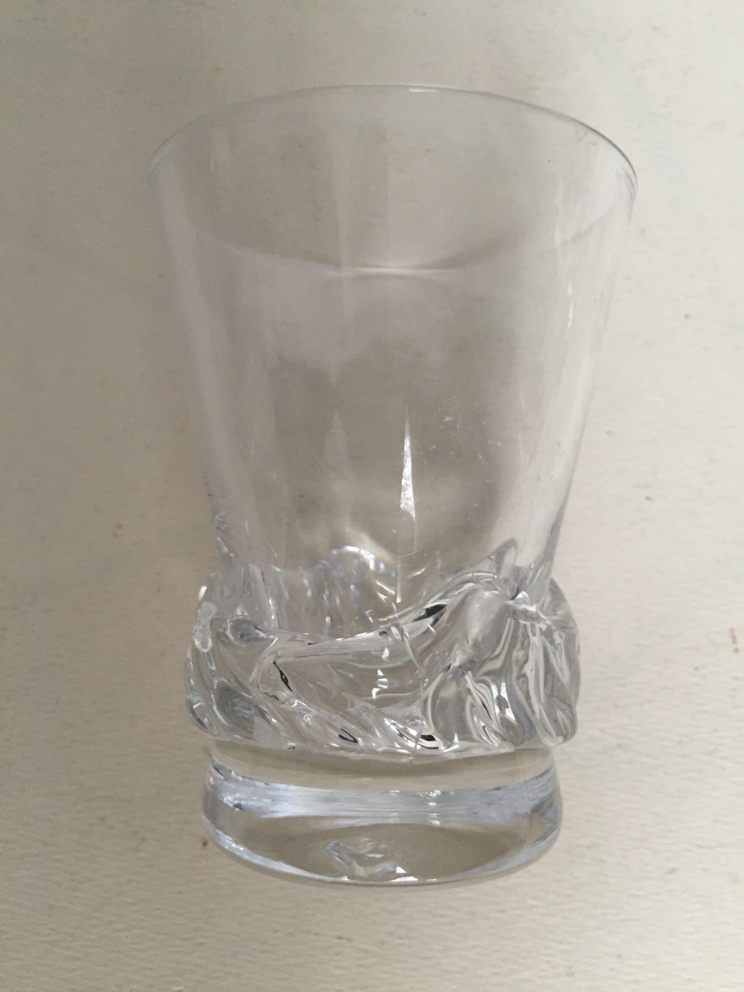 Set of six Daum glasses