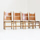 Vintage Kentucky dining chairs by Carlo Scarpa for Bernini, 1970s, set of 4