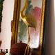 Brass flamingo