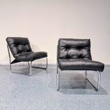 Une paire de fauteuils Pixi des années 1980 conçues par Gillis Lundgren pou