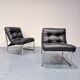 A pair of 1980s Pixi armchairs designed by Gillis Lundgren for