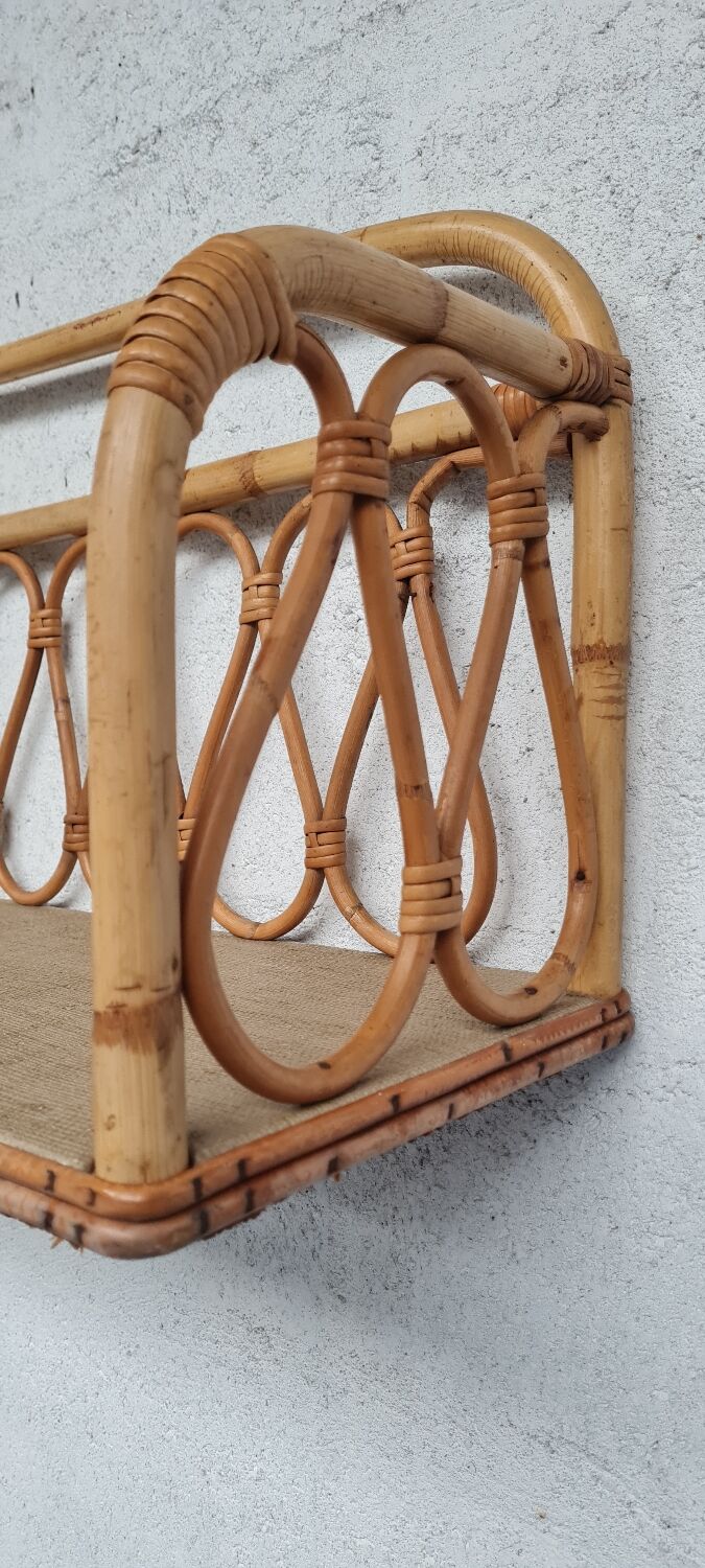 Rattan shelf 1960