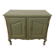 Louis XV style buffet — sage green, brass, cabriole legs