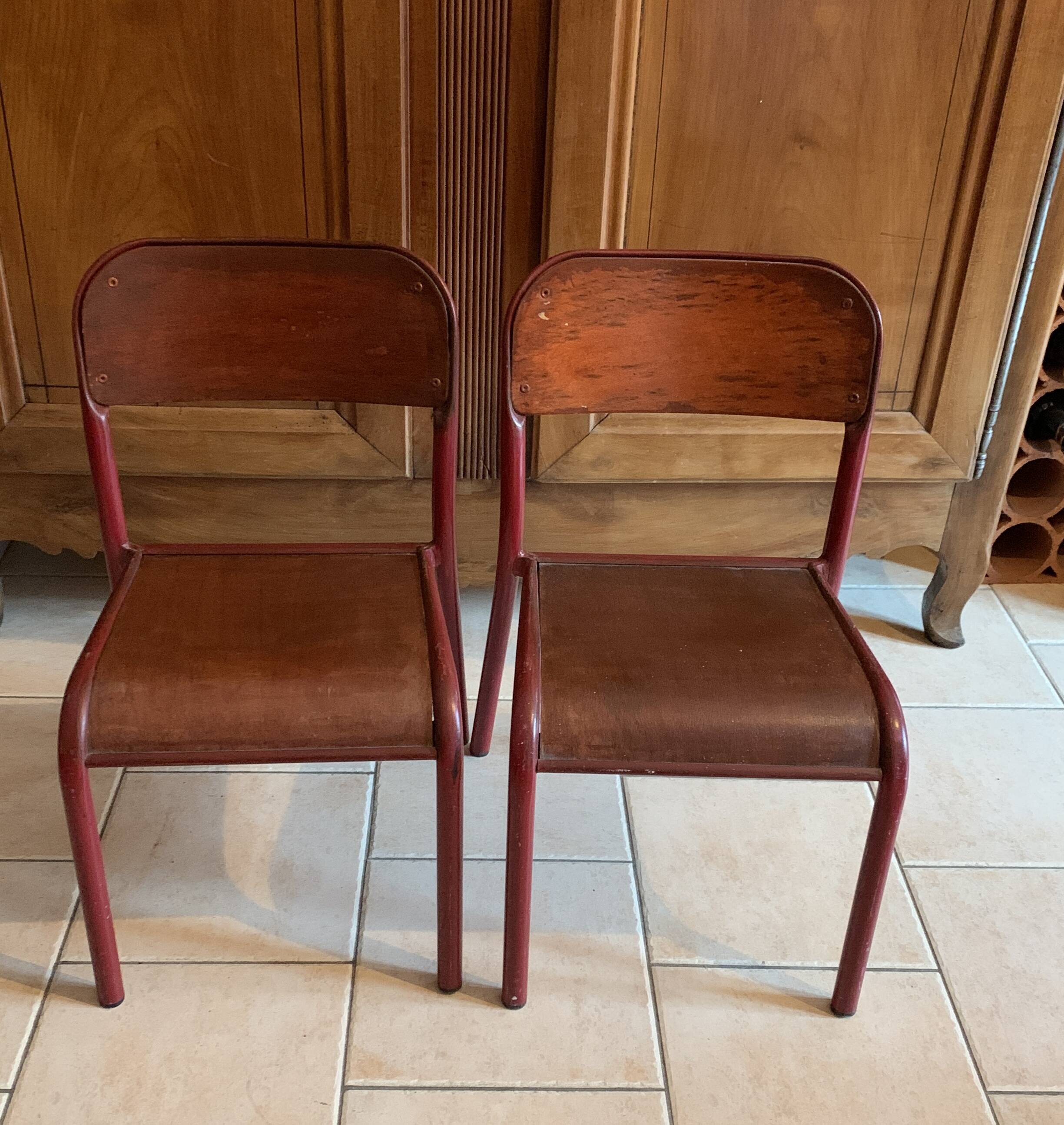 Vintage school chairs