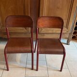 Chaises écolier vintage