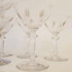 6 Baccarat crystal champagne cups, around 1920
