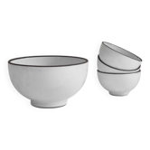 Ensemble de bols en poterie studio milieu du siècle, années 1960