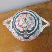 Sarreguemines porcelain - sugar bowl model minton