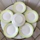 set of 6 pastel gradient light green dessert plates 40s-50s