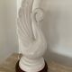Vintage ceramic swan lamp from the 70s
