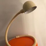 Hebi cream Snake lamp Isao Hosoe for Valenti 1970