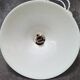 Antique pendant lampshade with opaline disc, diameter 25.5 cm, art deco