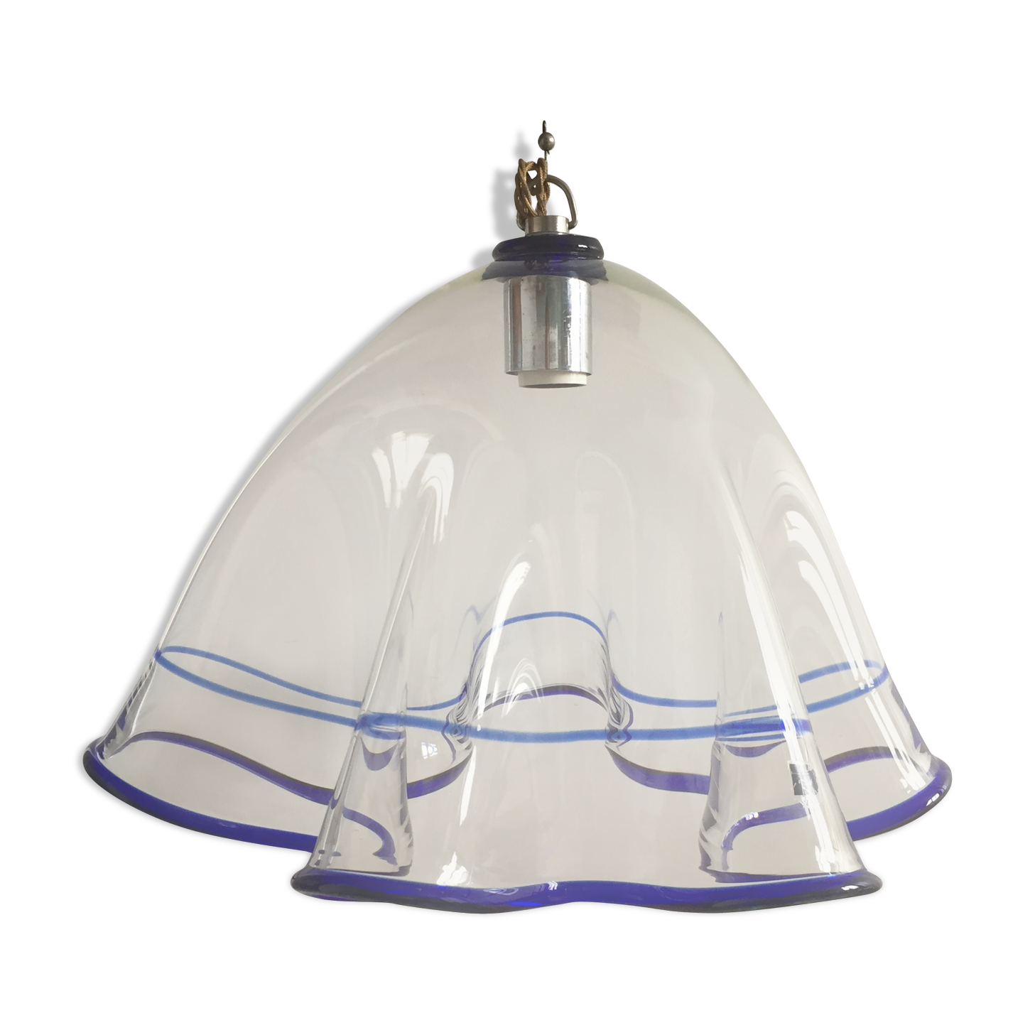 Large hanging IB Itre glass Murano 1970