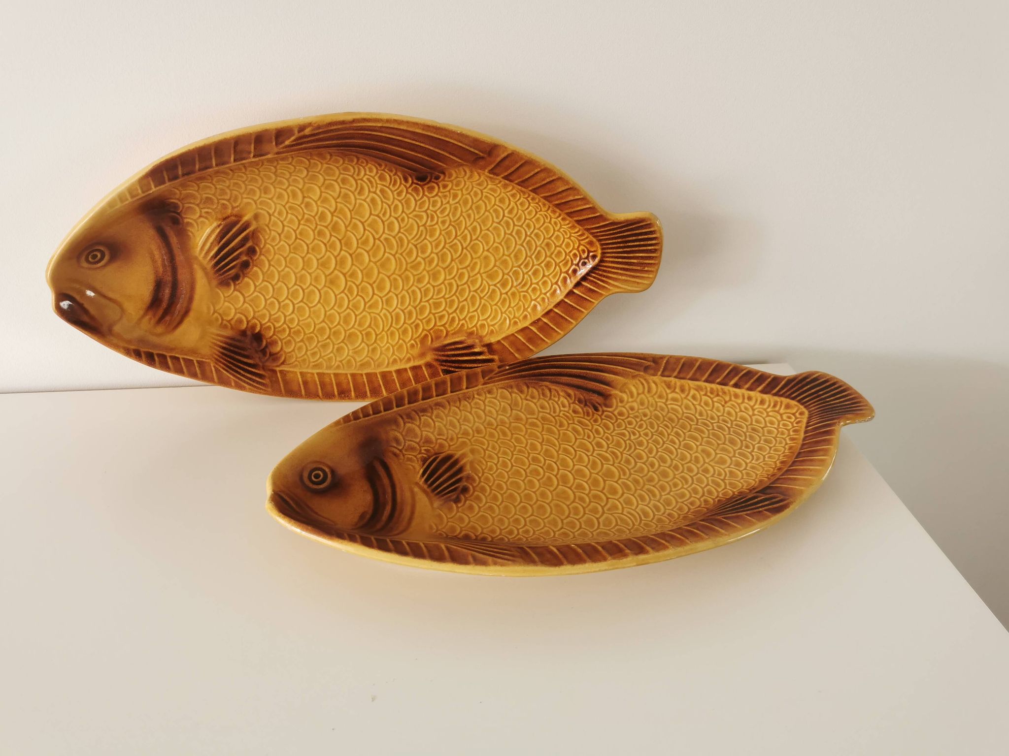 Vintage Fish Serving Plate: KIL Yugoslavia Mid-Century Tableware