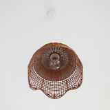 Wicker lampshade