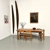 Solid beech farmhouse table