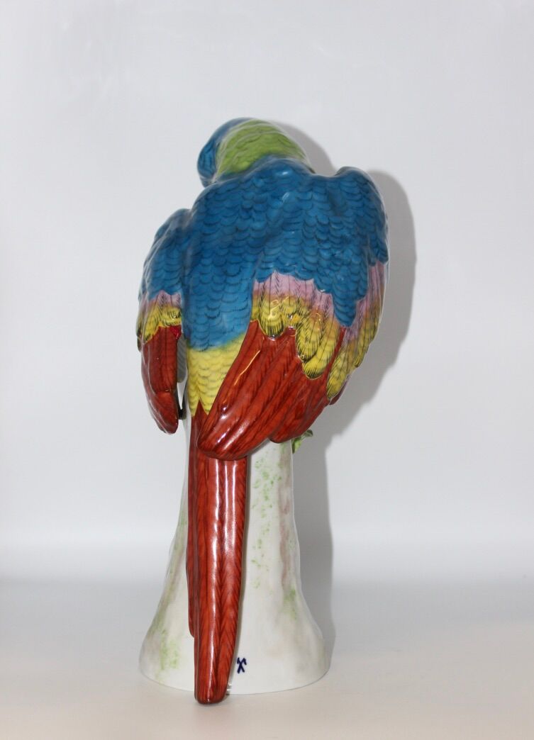 Porcelain Parrot In The Taste Of Meissen XX