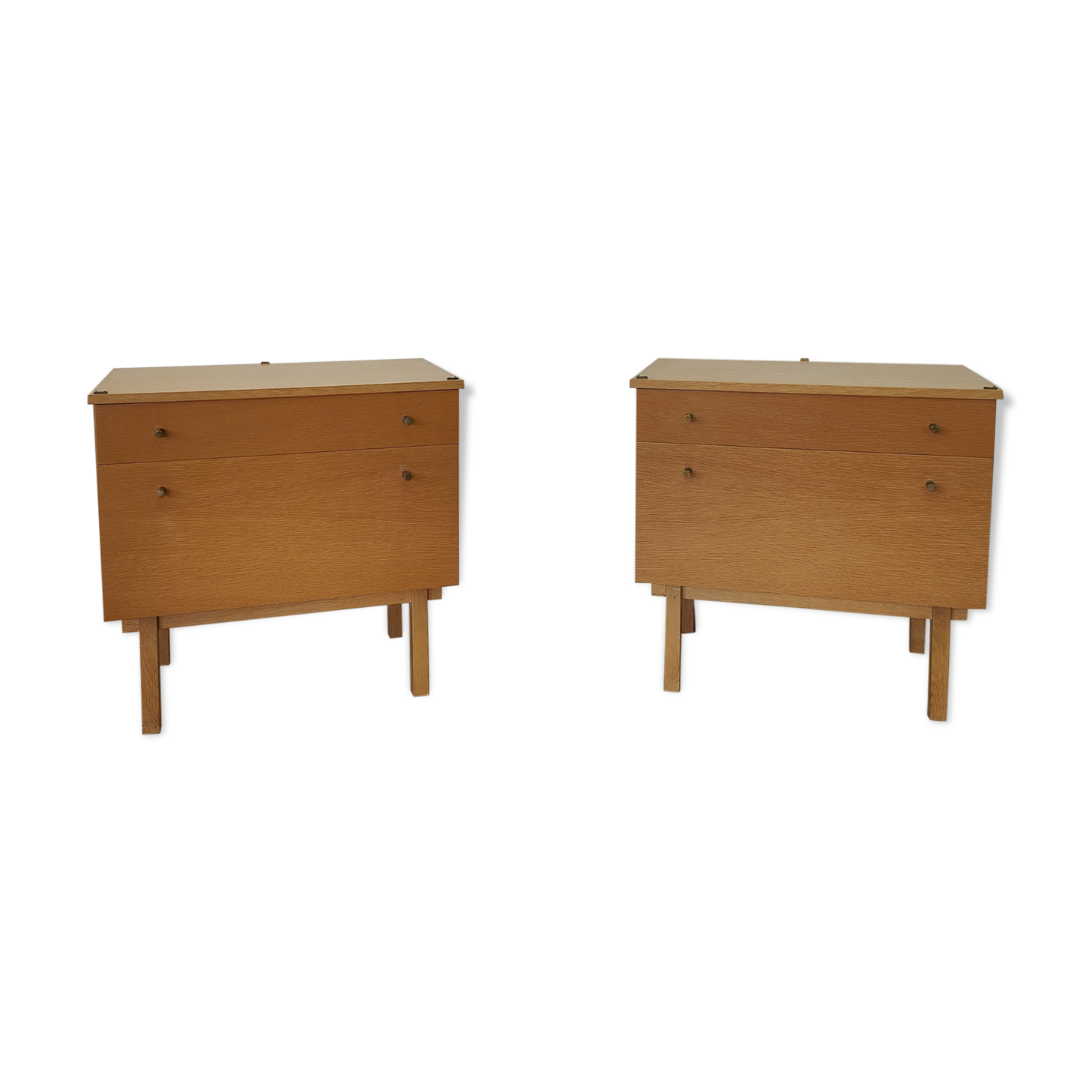 Set of 2 bedside tables from the middle of the century