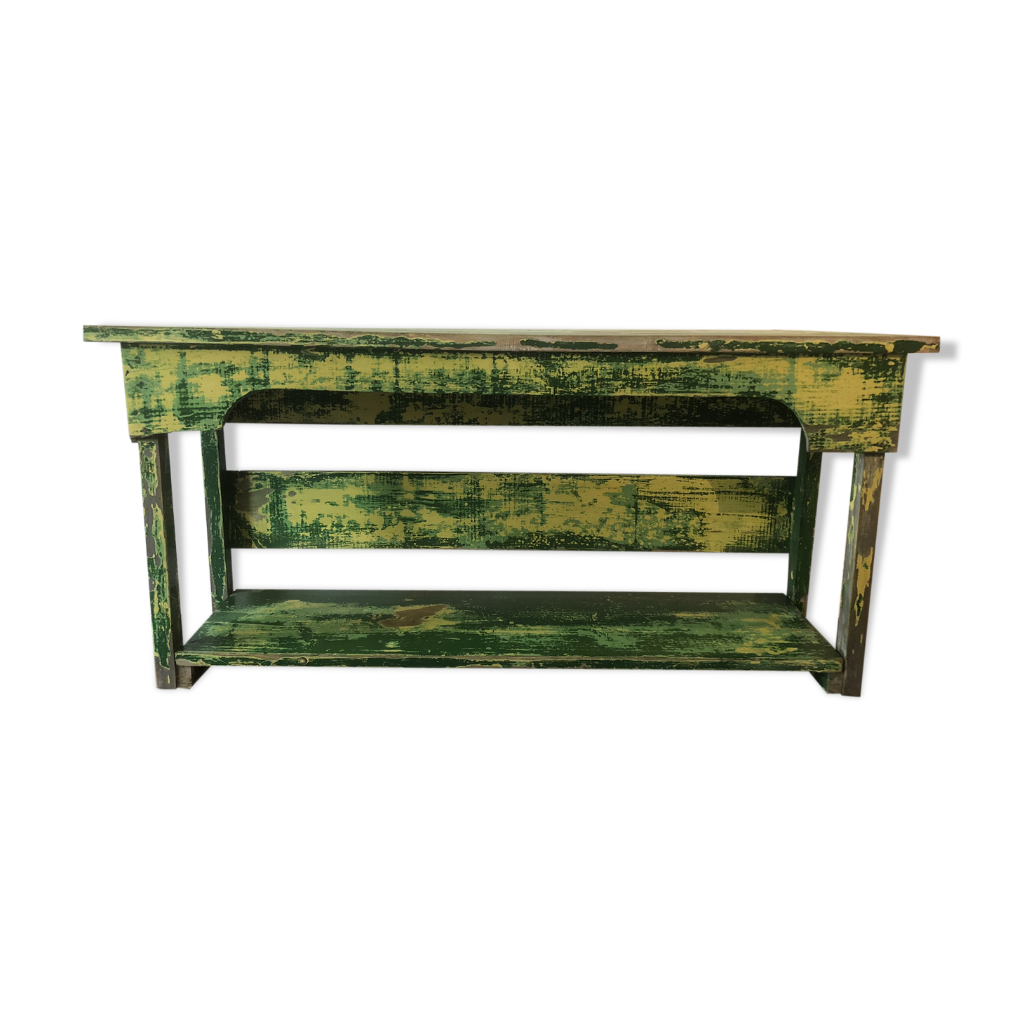 Old wooden console