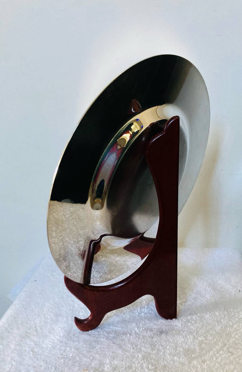 Petrossian silver-plated metal dish, hallmarked, France