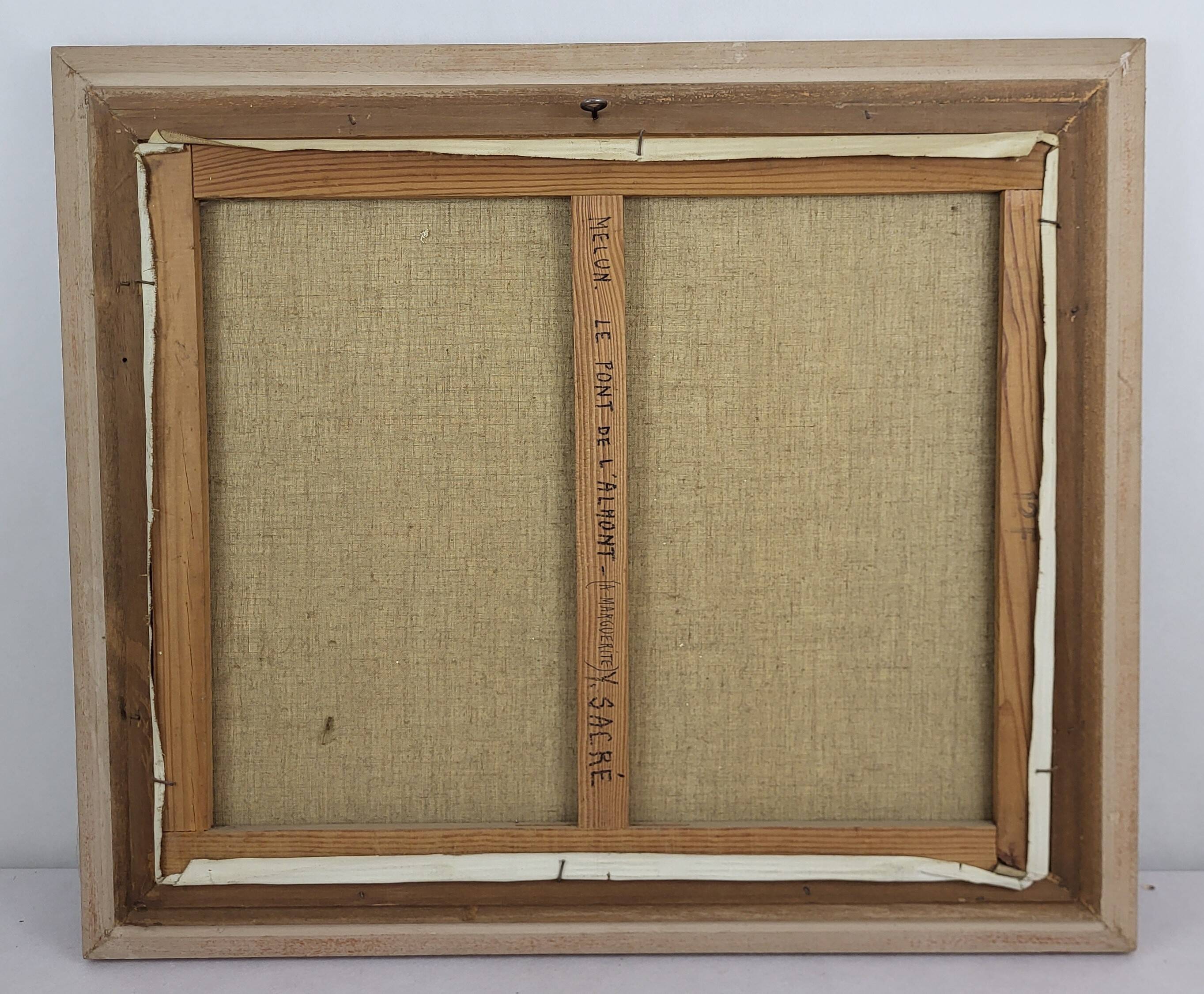 HST painting "Melun - The Almont bridge"