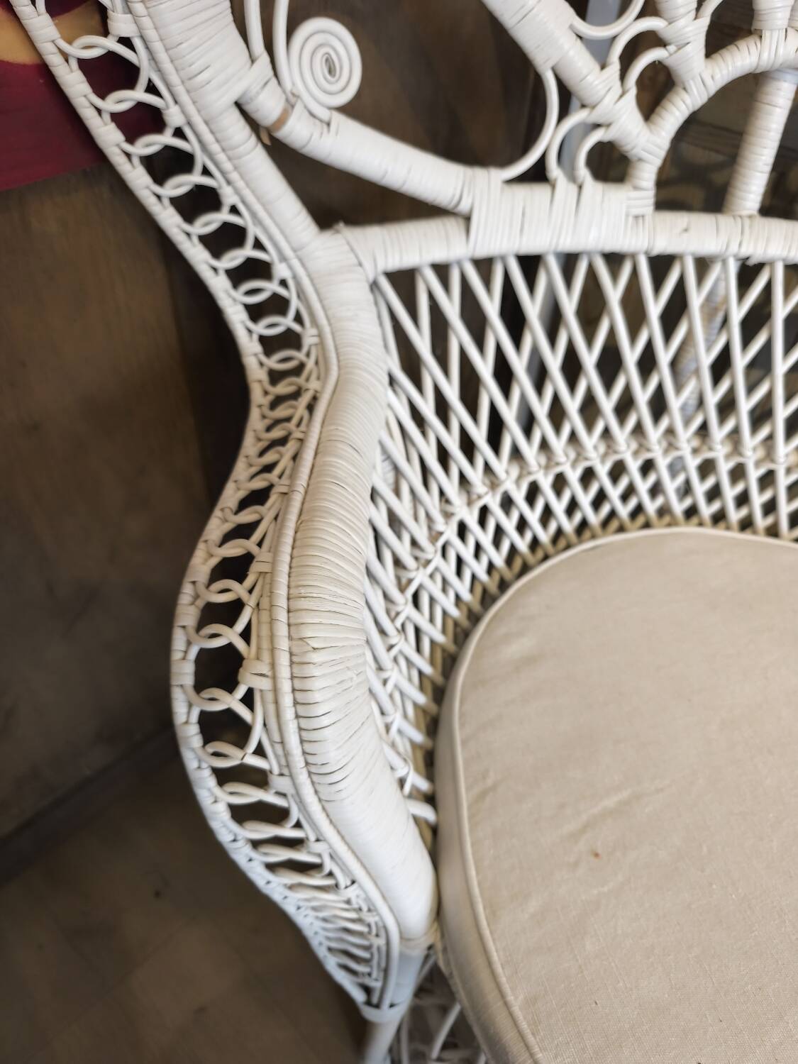 Emmanuelle armchair in rattan