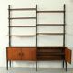 Teak Modular Wall System by Louis van Teeffelen for WéBé, 1955