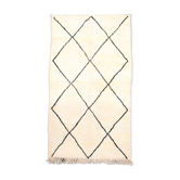 Berber rug with black diamonds 150x255cm