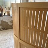 Large curved beech screen from the 80s