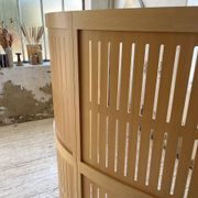 Large curved beech screen from the 80s
