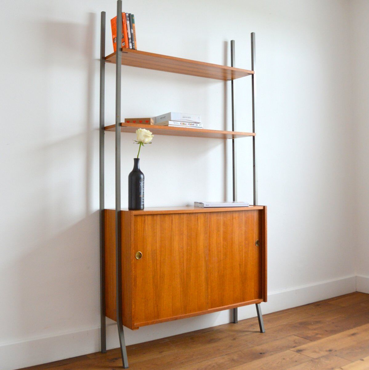 Modular bookcase on stands 1960s