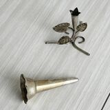 Small vintage metal soliflore vase, very lightweight.