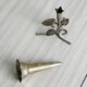 Small vintage metal soliflore vase, very lightweight.