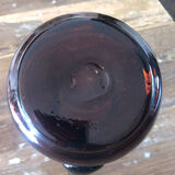 Amber blown glass pitcher