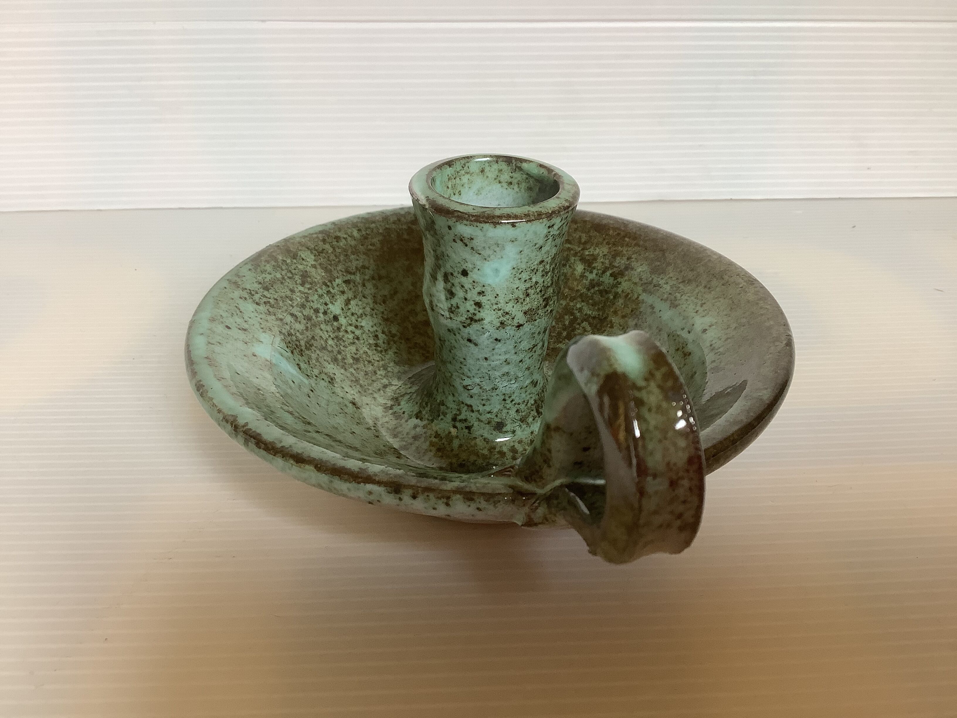 Cellar rat candle holder ceramic van gompel