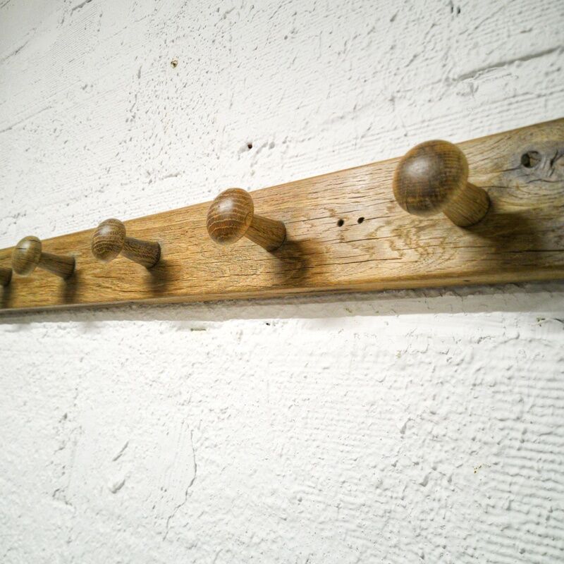 Wall coat rack with 10 hooks