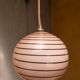 Art Deco Ball hangingt in pink opaline, 30s