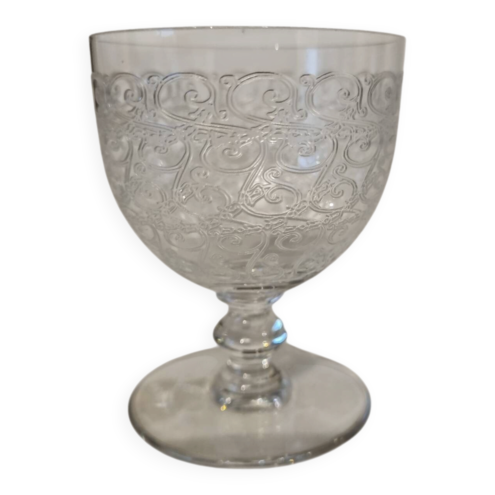 White wine glass, Baccarat Rohan 1920