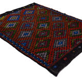 Anatolian handmade kilim rug 283 cm x 218 cm
