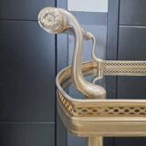 Vintage trolley in gilded and silvered bronze