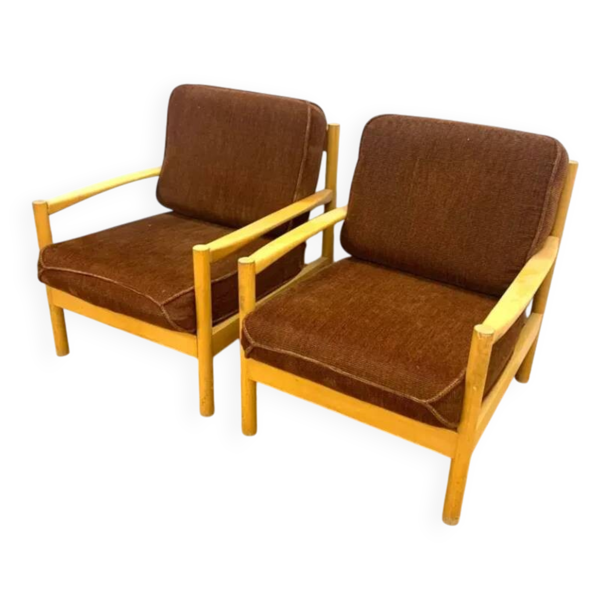 Pair of Armchairs, TON, 1970s, Czechoslovakia