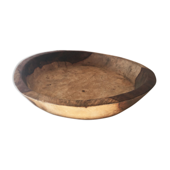 Brutalist solid wood dish 57cm