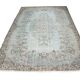 Tapis vintage turc bleu aqua sku-v952