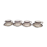 Set of 8 cups English porcelain