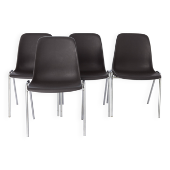 Chaises empilables vintage 1970 Allemagne