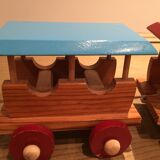 Vintage wooden train to pull