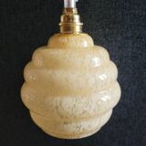 Baladeuse en verre de Clichy jaune