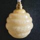 Yellow glass lamp from Clichy
